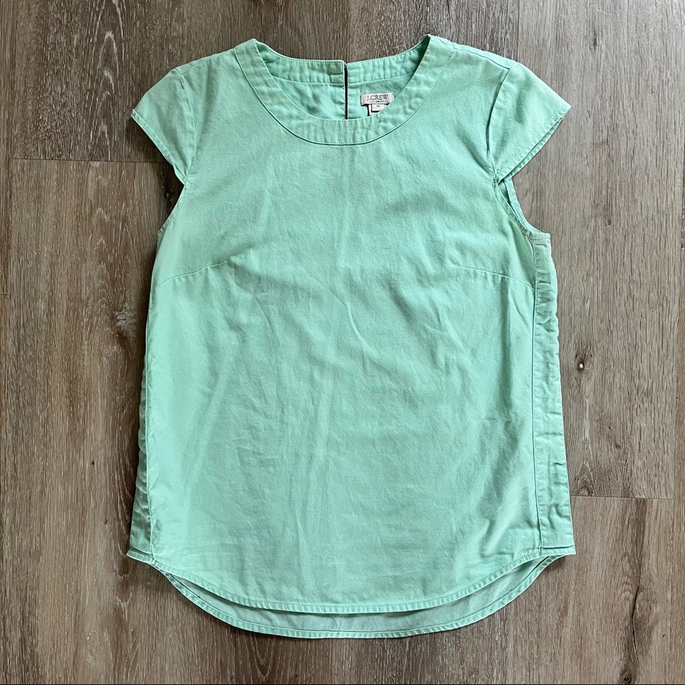 J. Crew Cap Sleeve Woven Blouse - Picture 3 of 6